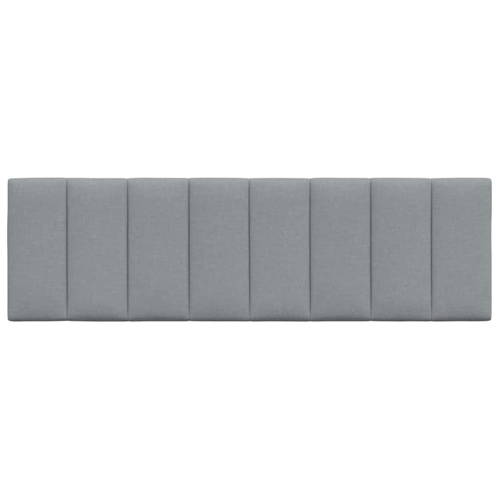 Coussin de tête de lit gris clair 160 cm tissu - XIOS