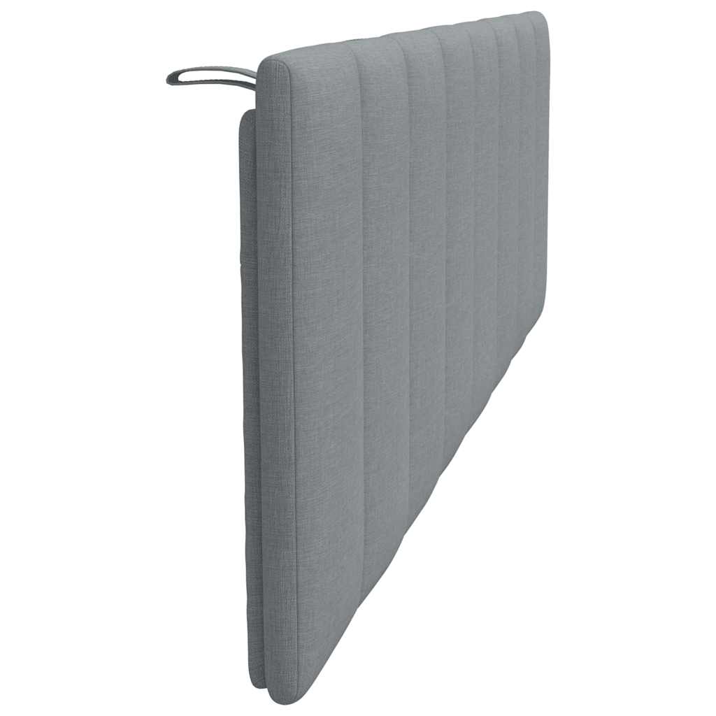 Coussin de tête de lit gris clair 160 cm tissu - XIOS