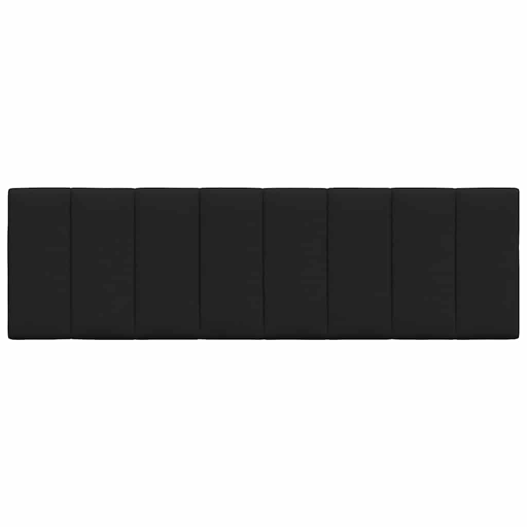 Coussin de tête de lit noir 160 cm tissu - XIOS