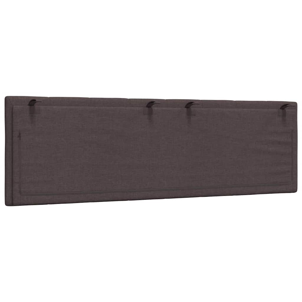 Coussin de tête de lit marron foncé 160 cm tissu - XIOS