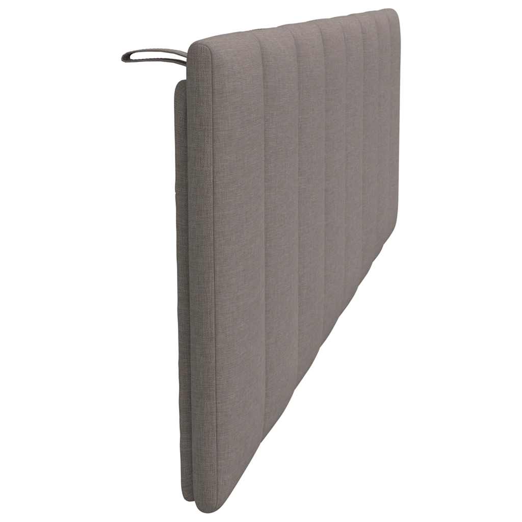 Coussin de tête de lit taupe 160 cm tissu - XIOS