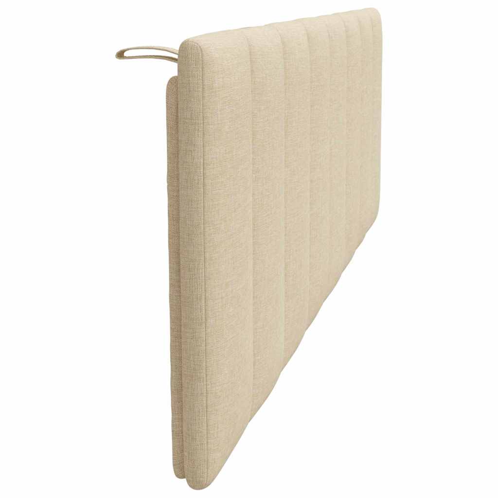 Coussin de tête de lit crème 160 cm tissu - XIOS