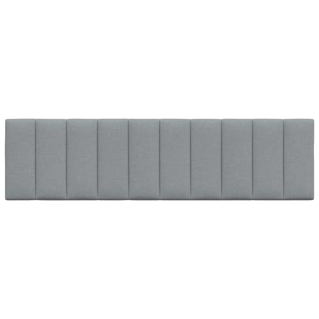 Coussin de tête de lit gris clair 180 cm tissu - XIOS