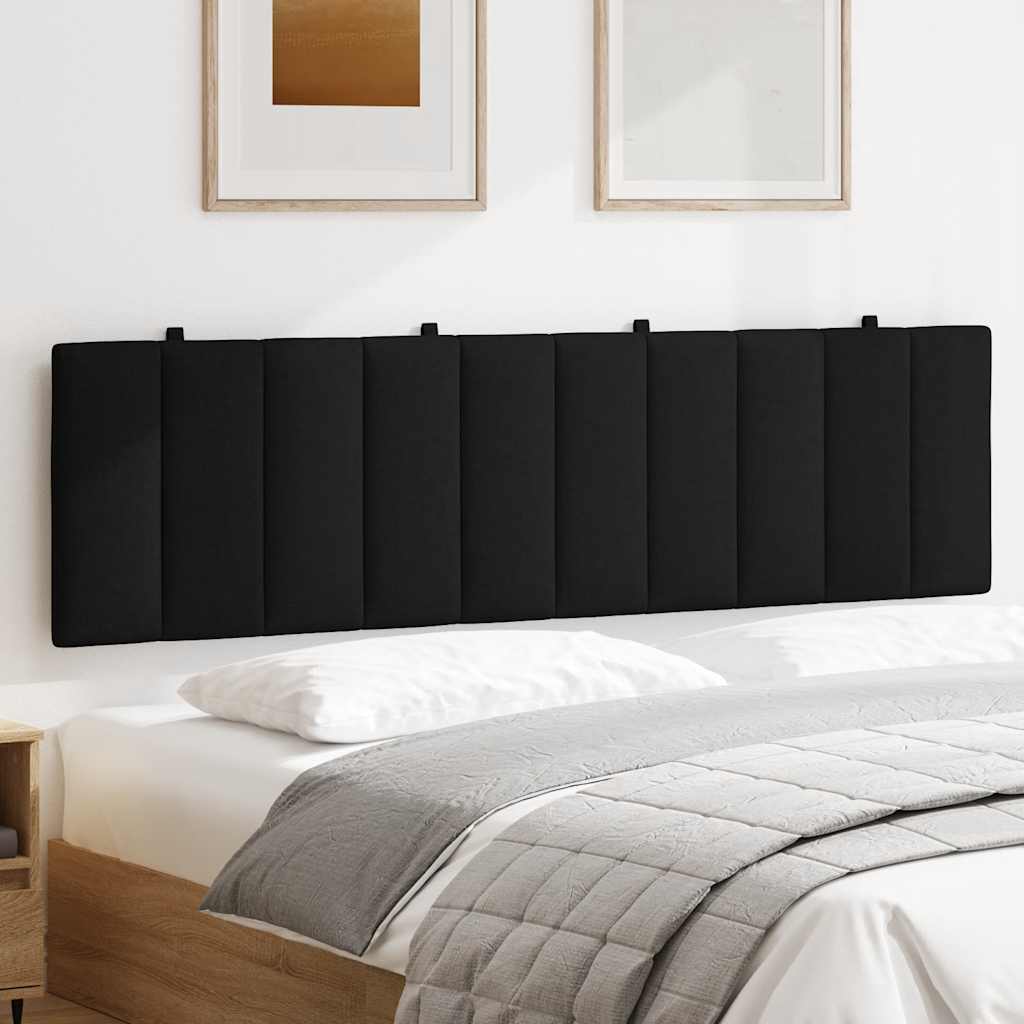 Coussin de tête de lit Hanko noir 180 cm tissu - XIOS