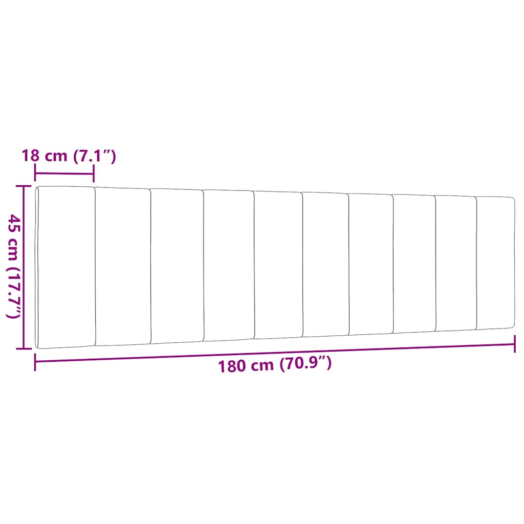 Coussin de tête de lit Hanko noir 180 cm tissu - XIOS