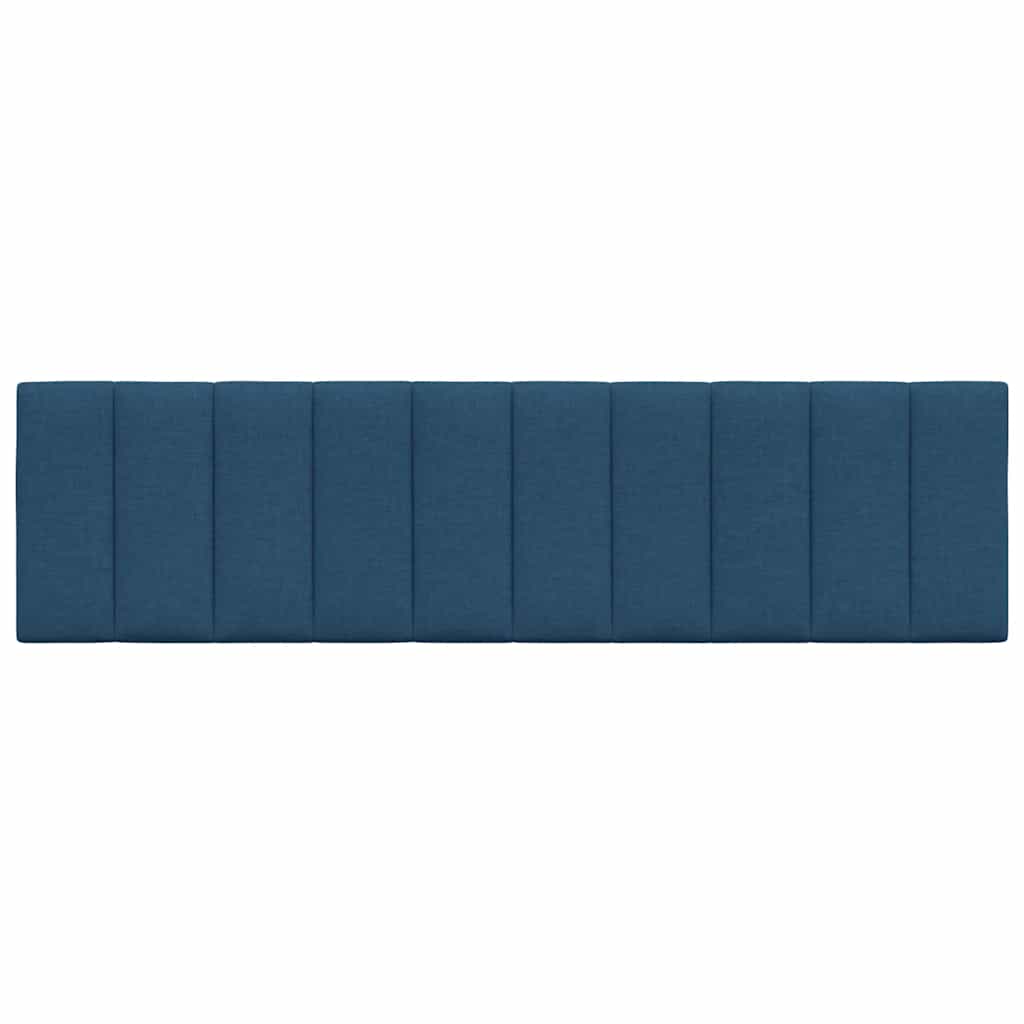 Coussin de tête de lit bleu 180 cm tissu - XIOS