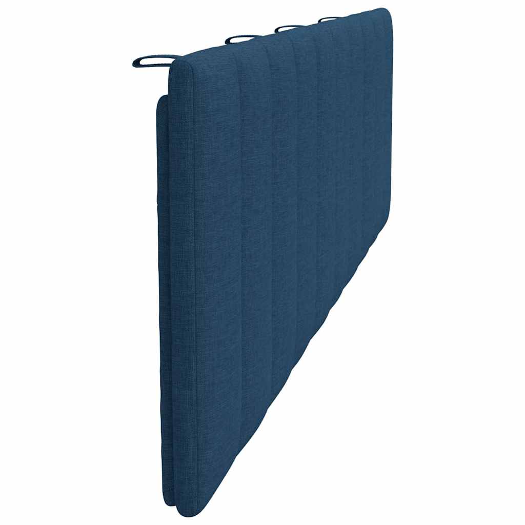 Coussin de tête de lit bleu 180 cm tissu - XIOS