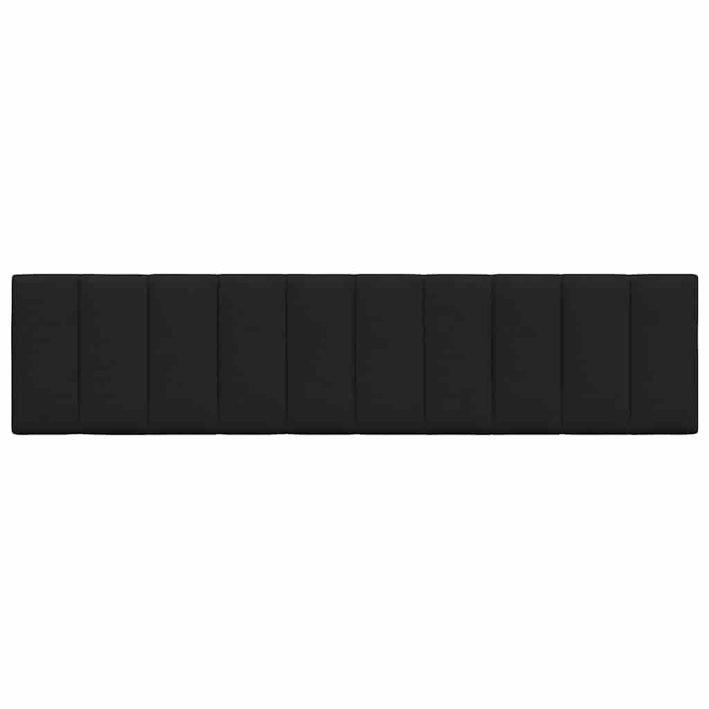 Coussin de tête de lit noir 200 cm tissu - XIOS