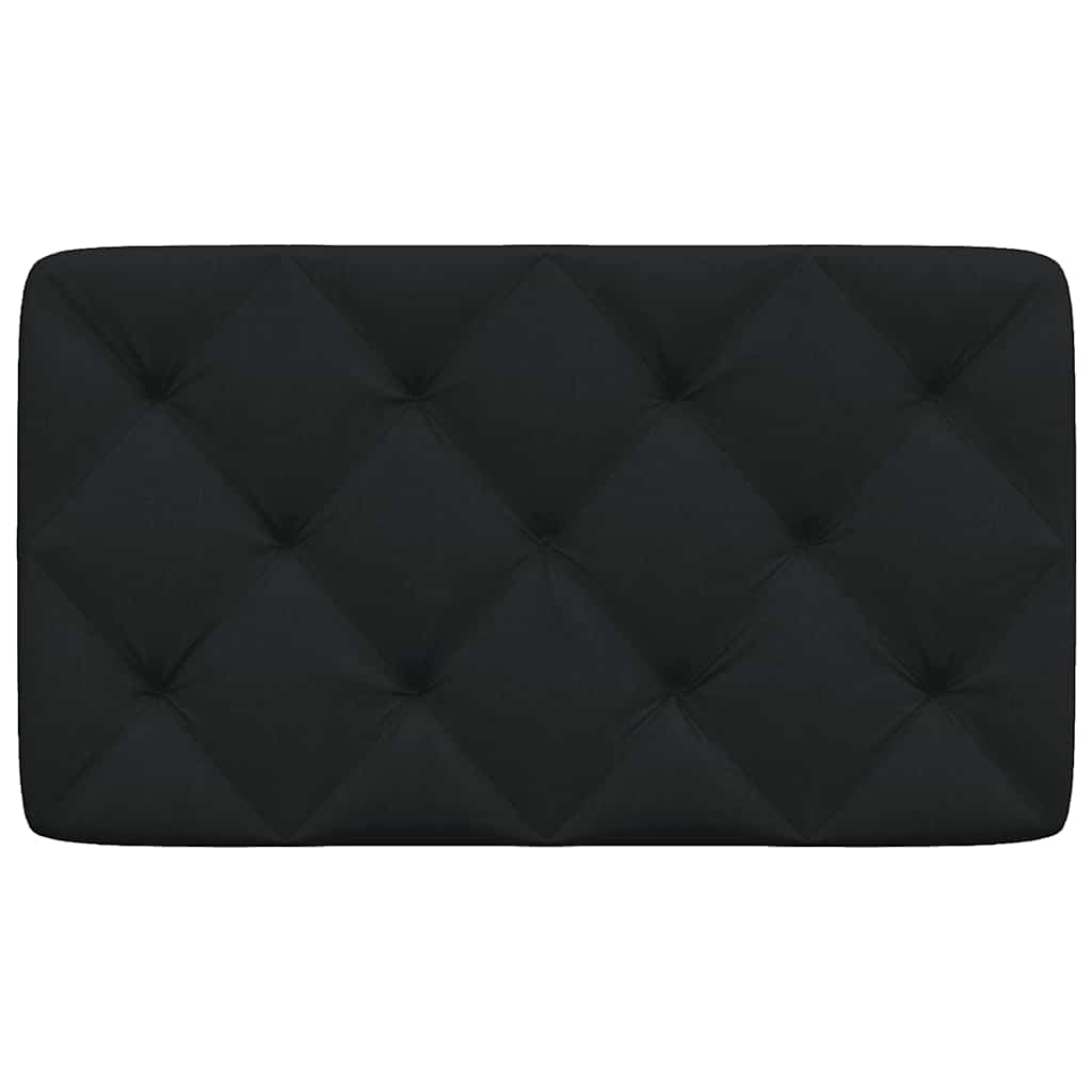 Coussin de tête de lit noir 80 cm tissu - XIOS