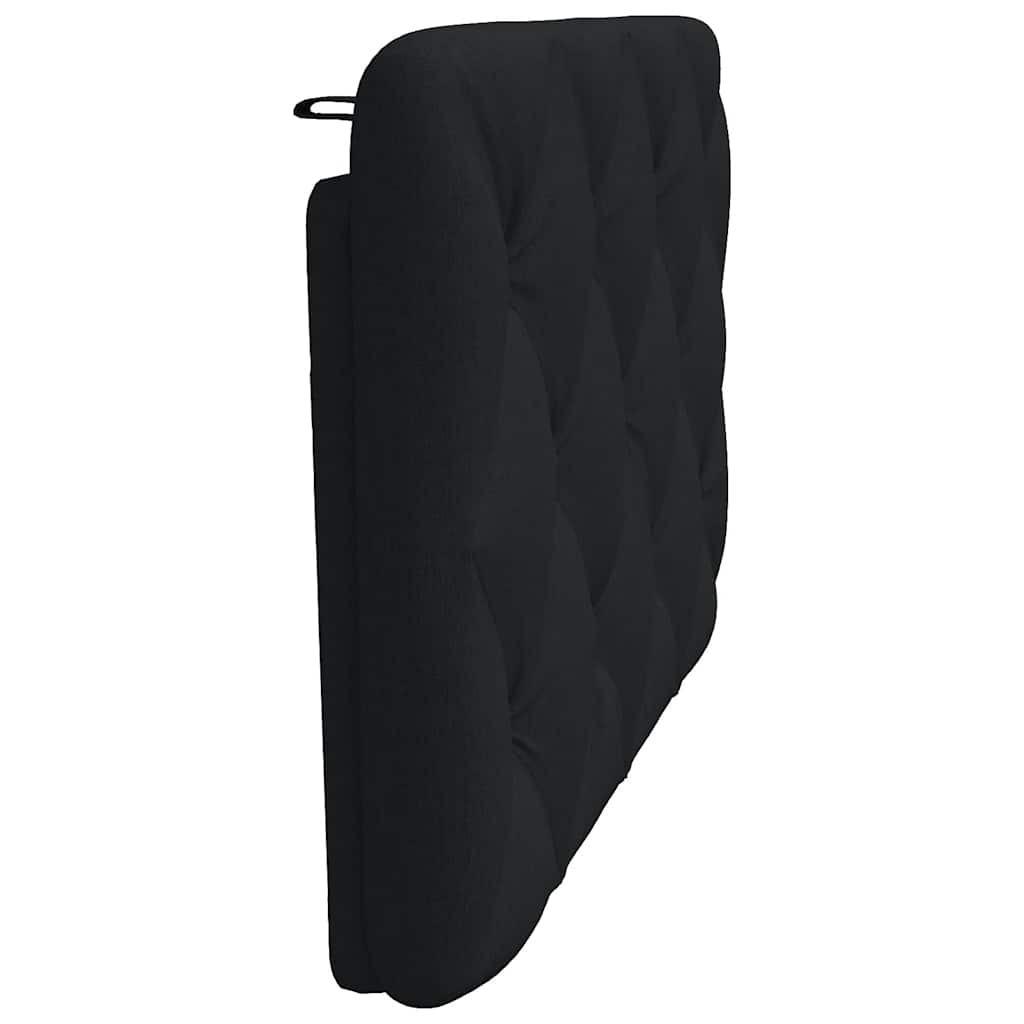 Coussin de tête de lit noir 80 cm tissu - XIOS