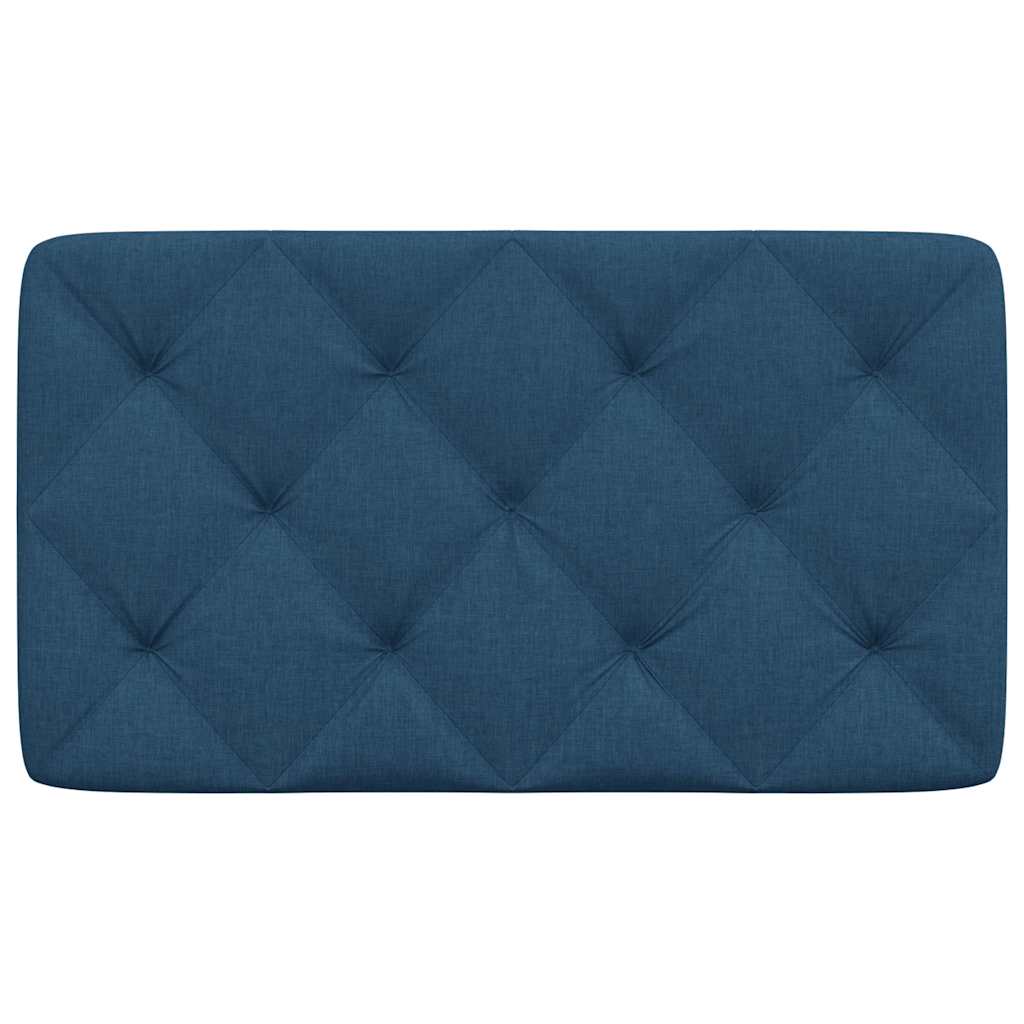 Coussin de tête de lit bleu 80 cm tissu - XIOS