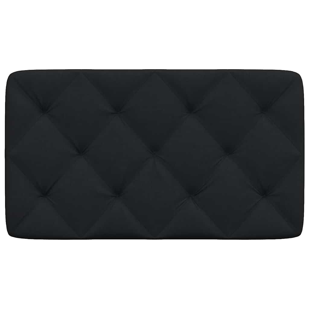 Coussin de tête de lit noir 90 cm tissu - XIOS