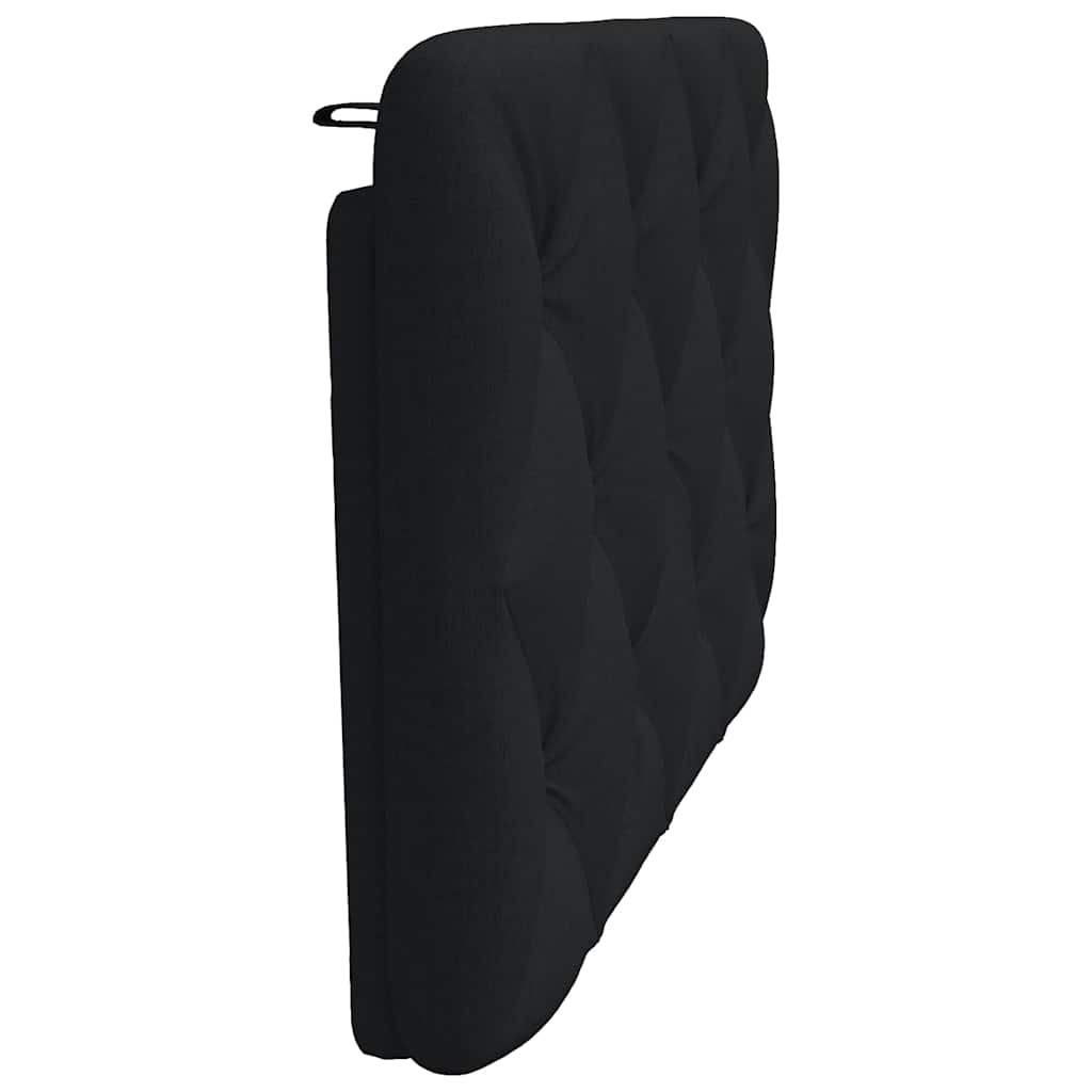 Coussin de tête de lit noir 90 cm tissu - XIOS