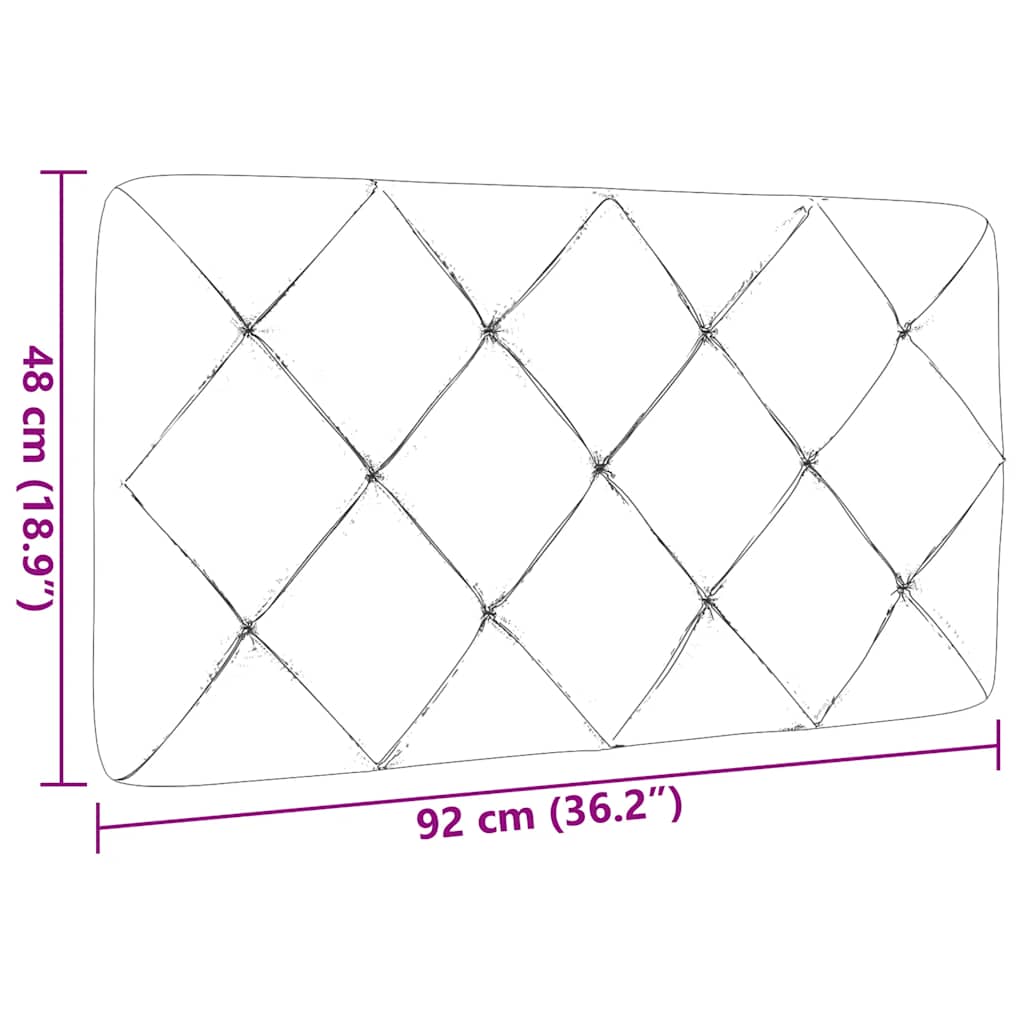 Coussin de tête de lit noir 90 cm tissu - XIOS