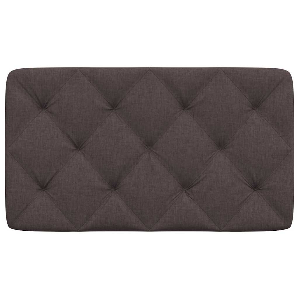 Coussin de tête de lit marron foncé 90 cm tissu - XIOS