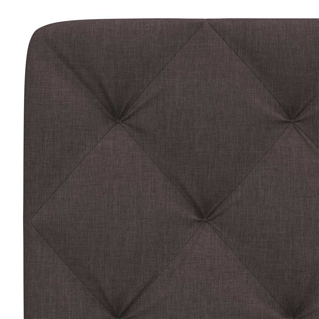 Coussin de tête de lit marron foncé 90 cm tissu - XIOS