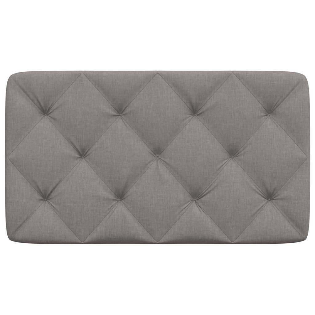 Coussin de tête de lit taupe 90 cm tissu - XIOS
