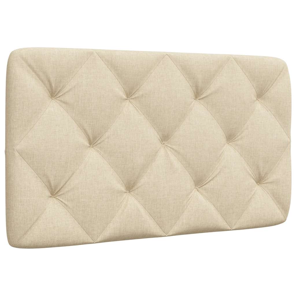 Coussin de tête de lit crème 90 cm tissu - XIOS