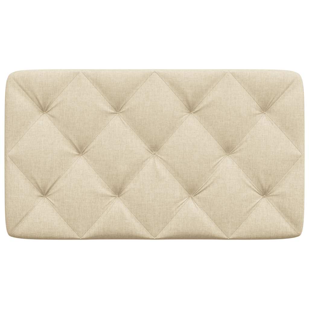 Coussin de tête de lit crème 90 cm tissu - XIOS