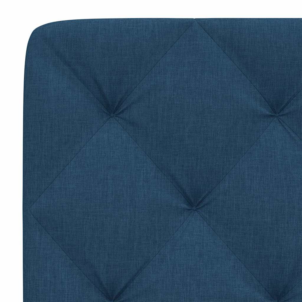 Coussin de tête de lit bleu 90 cm tissu - XIOS