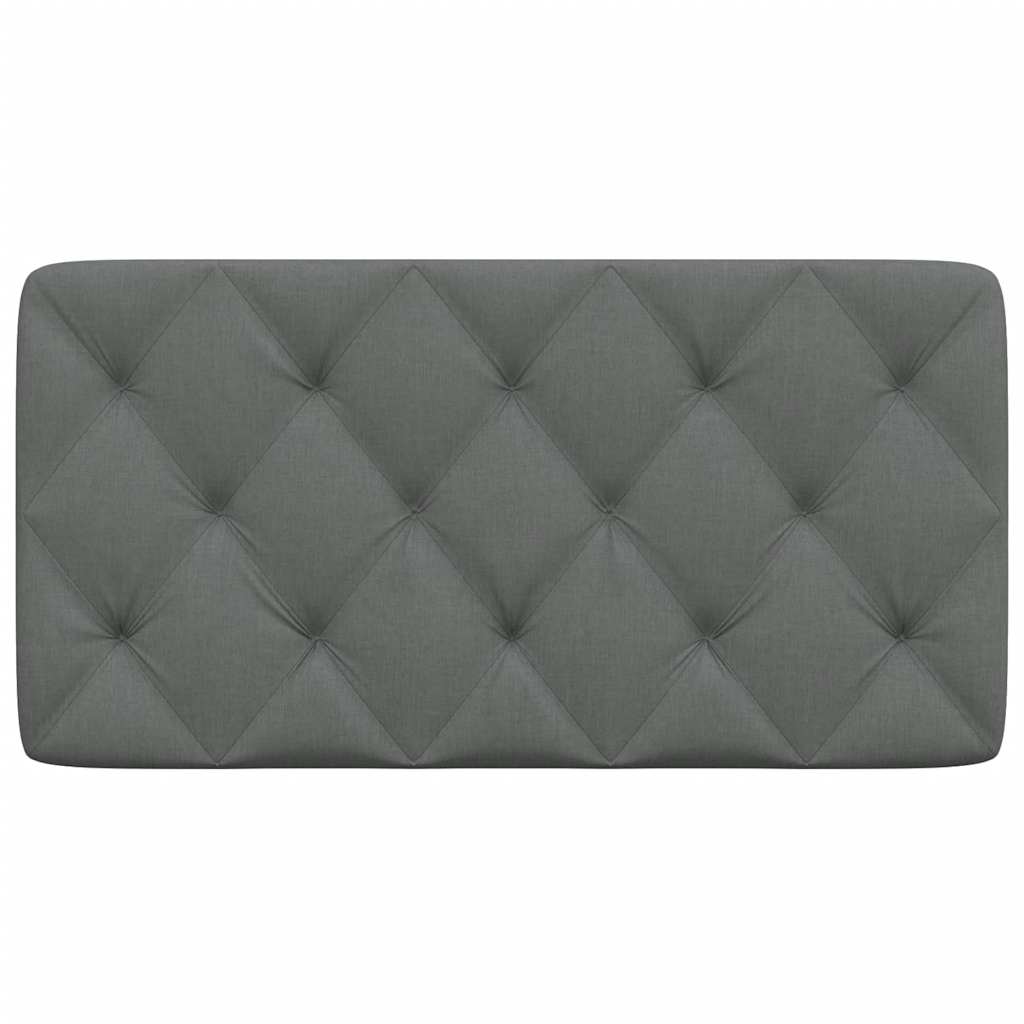 Coussin de tête de lit gris foncé 100 cm tissu - XIOS