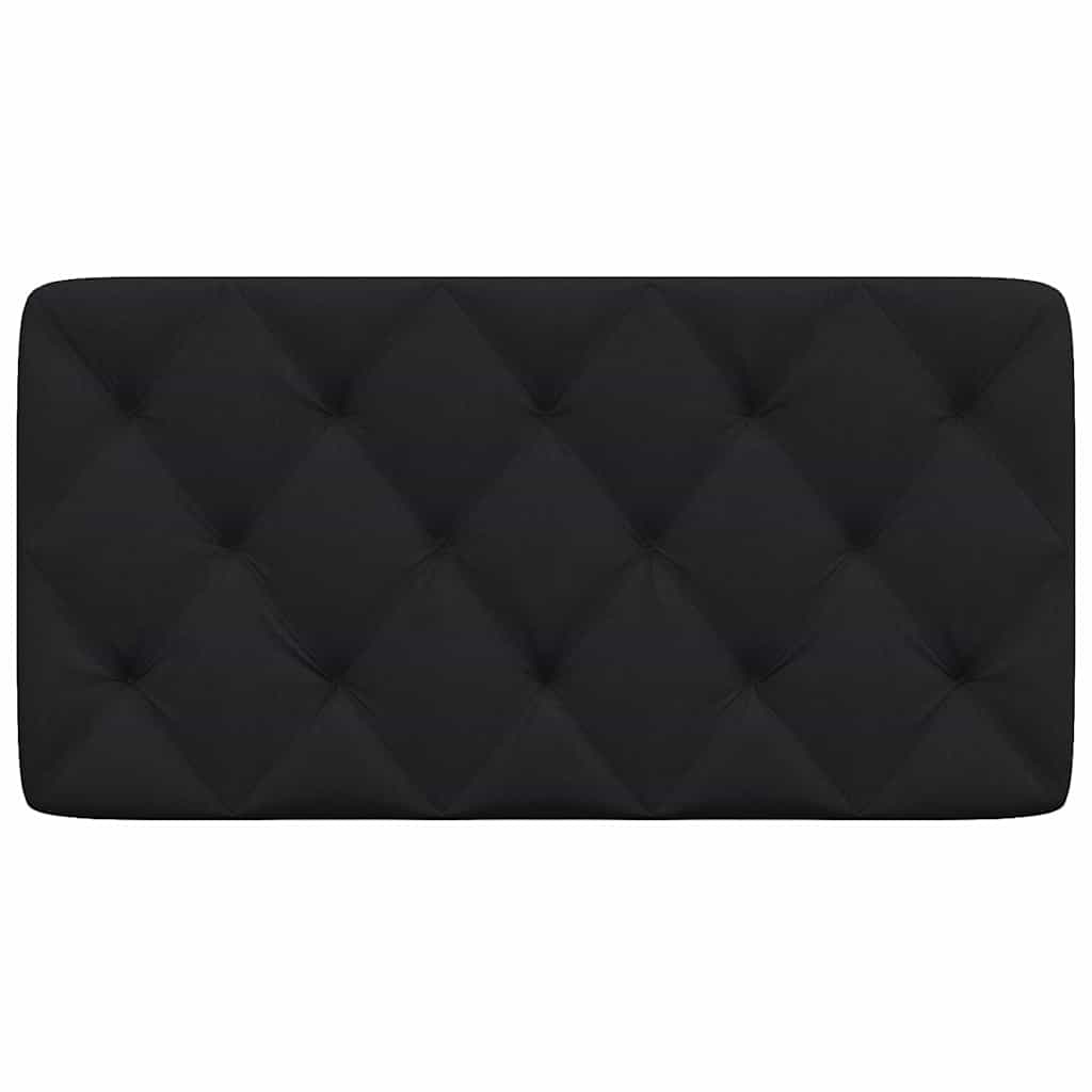 Coussin de tête de lit noir 100 cm tissu - XIOS
