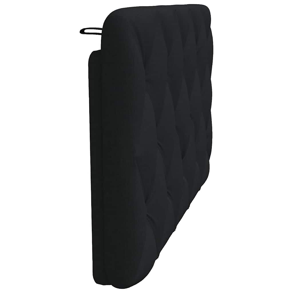 Coussin de tête de lit noir 100 cm tissu - XIOS