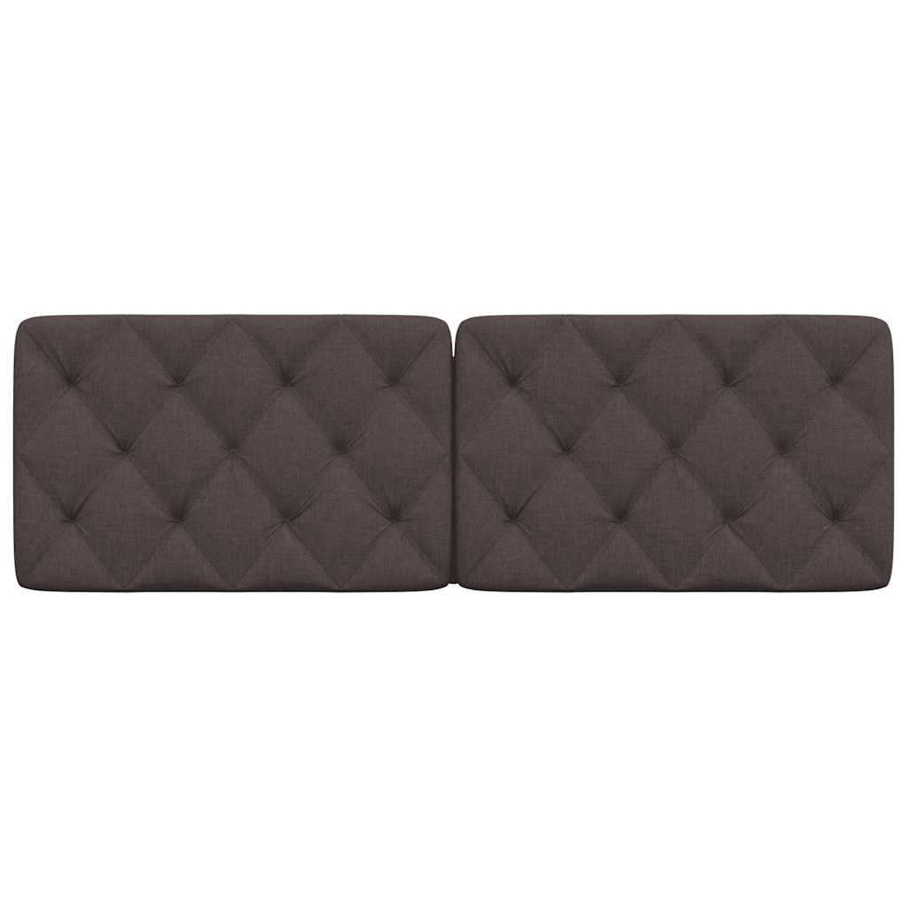 Coussin de tête de lit marron foncé 160 cm tissu - XIOS