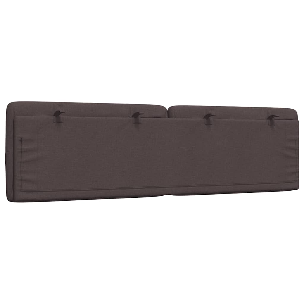 Coussin de tête de lit marron foncé 180 cm tissu - XIOS