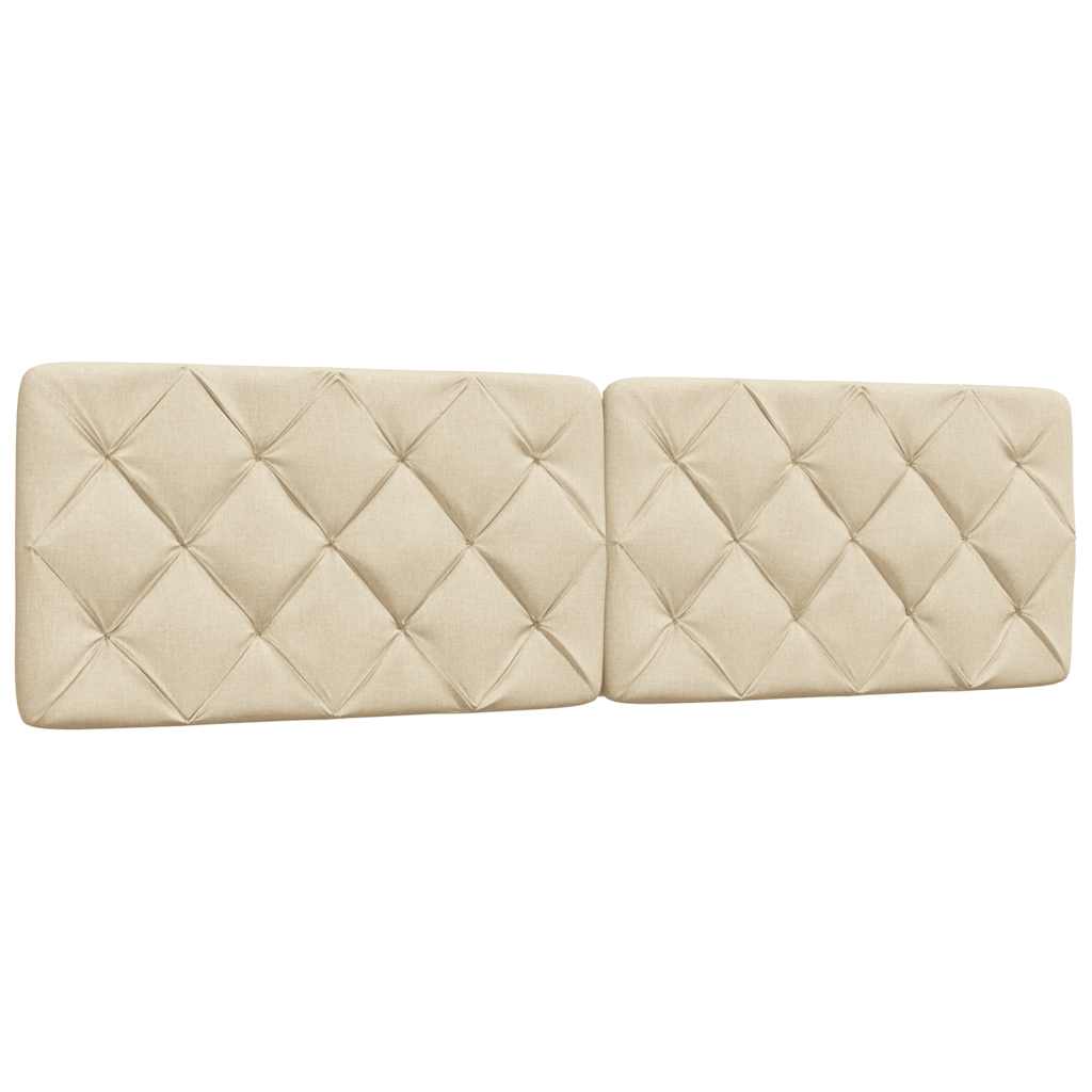 Coussin de tête de lit crème 180 cm tissu - XIOS