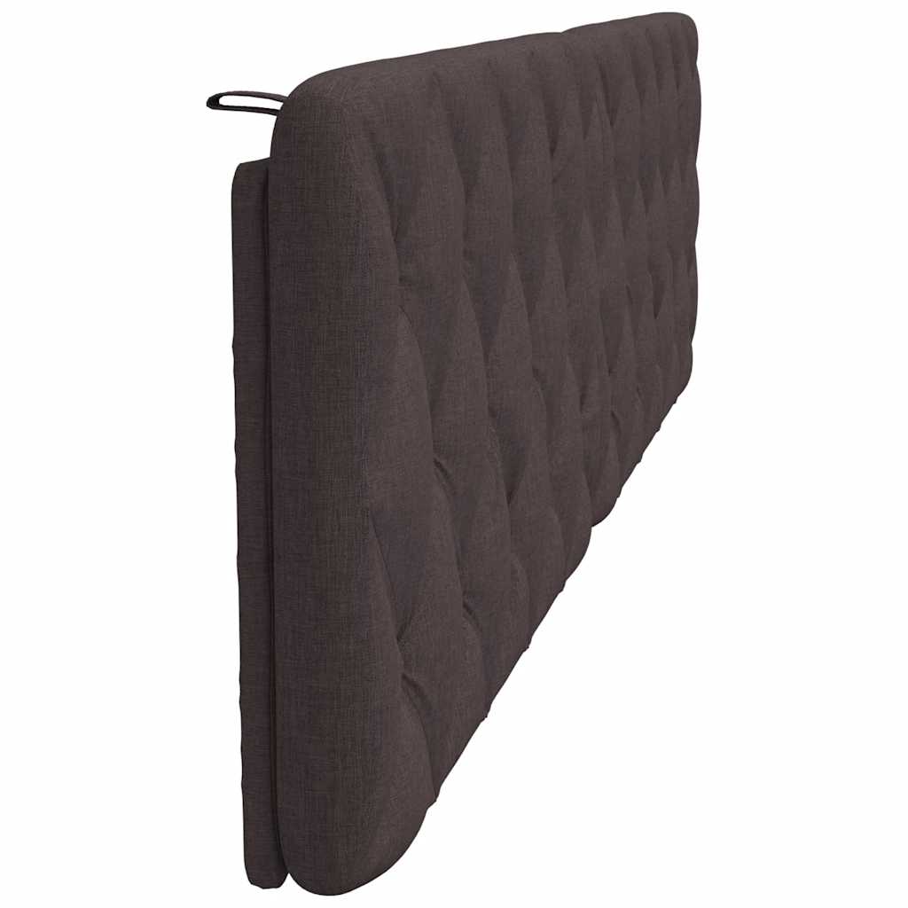 Coussin de tête de lit marron foncé 200 cm tissu - XIOS