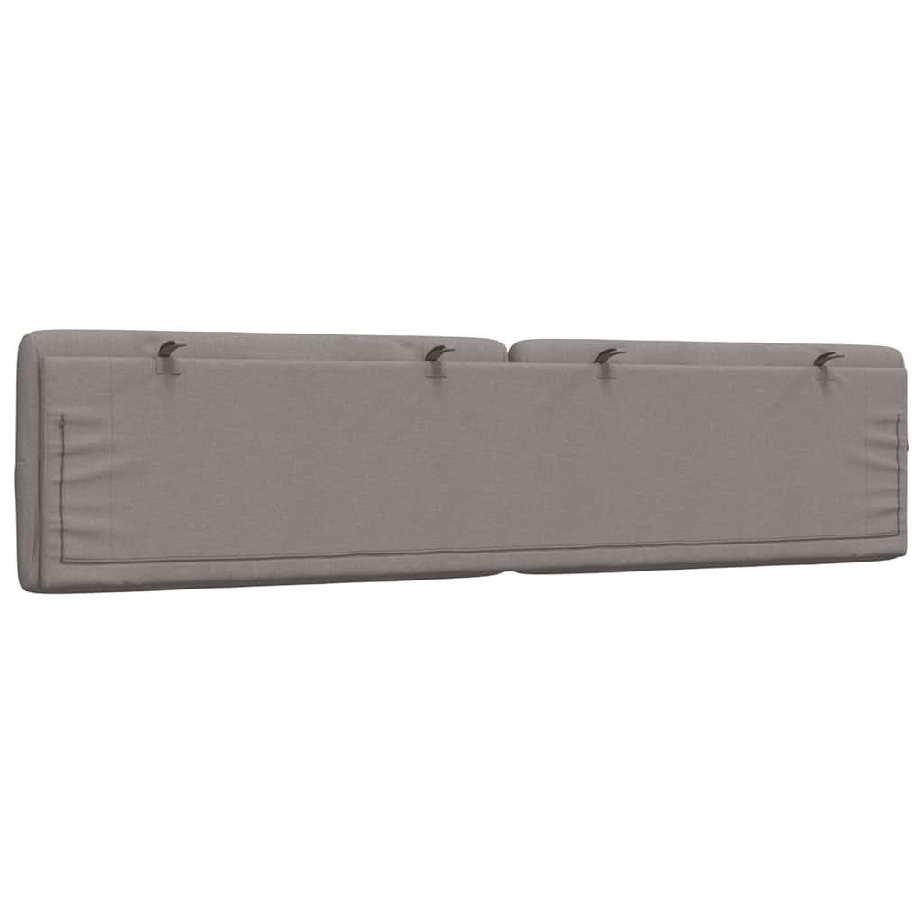 Coussin de tête de lit taupe 200 cm tissu - XIOS