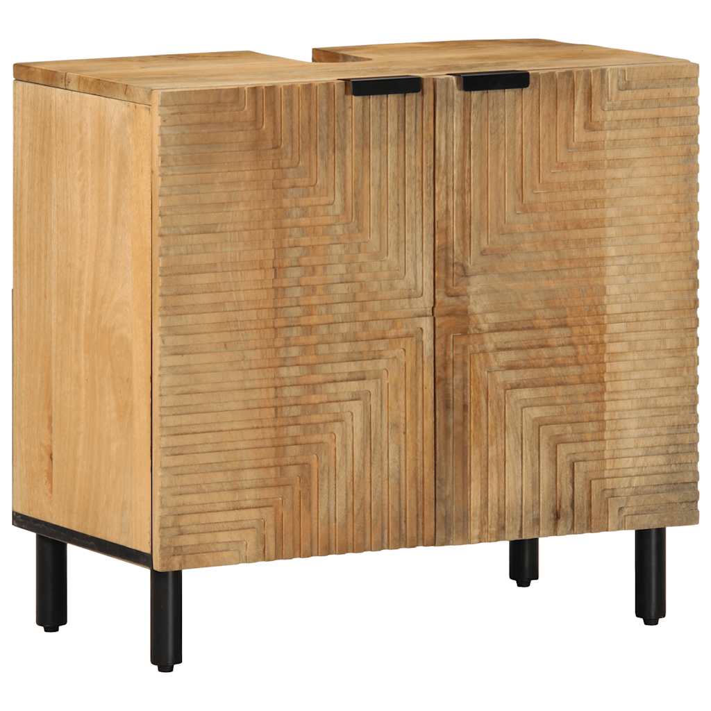Ensemble de meubles de salle de bain 3 pcs marron