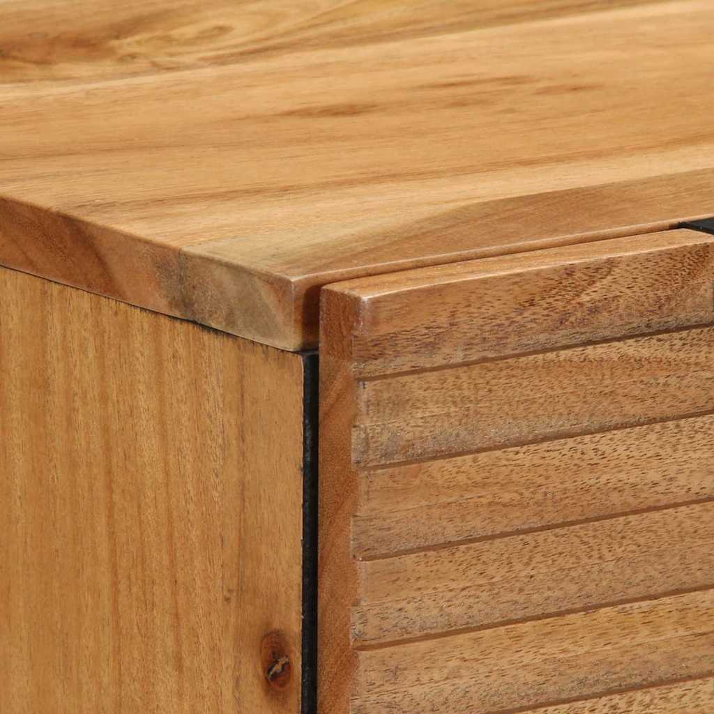Buffet 2 pcs Marron 60 x 33 x 75 cm Bois d'acacia massif