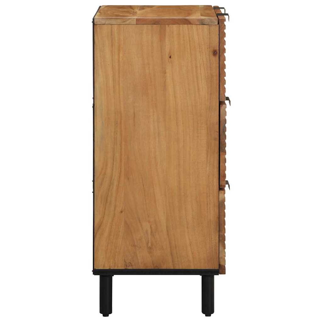 Buffet 2 pcs Marron 60 x 33 x 75 cm Bois d'acacia massif