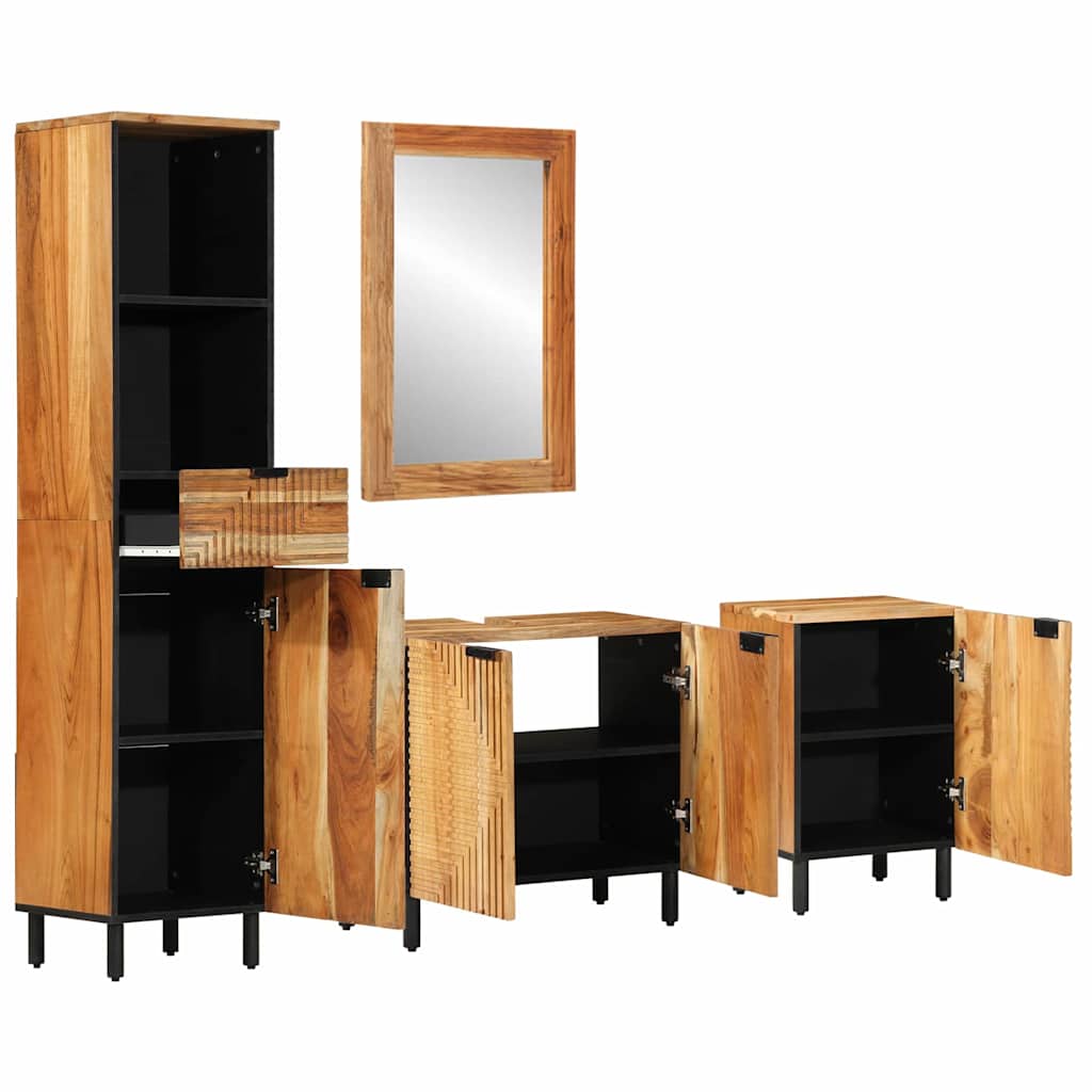 Ensemble d'armoire de salle de bain 4 pc Naturel - XIOS