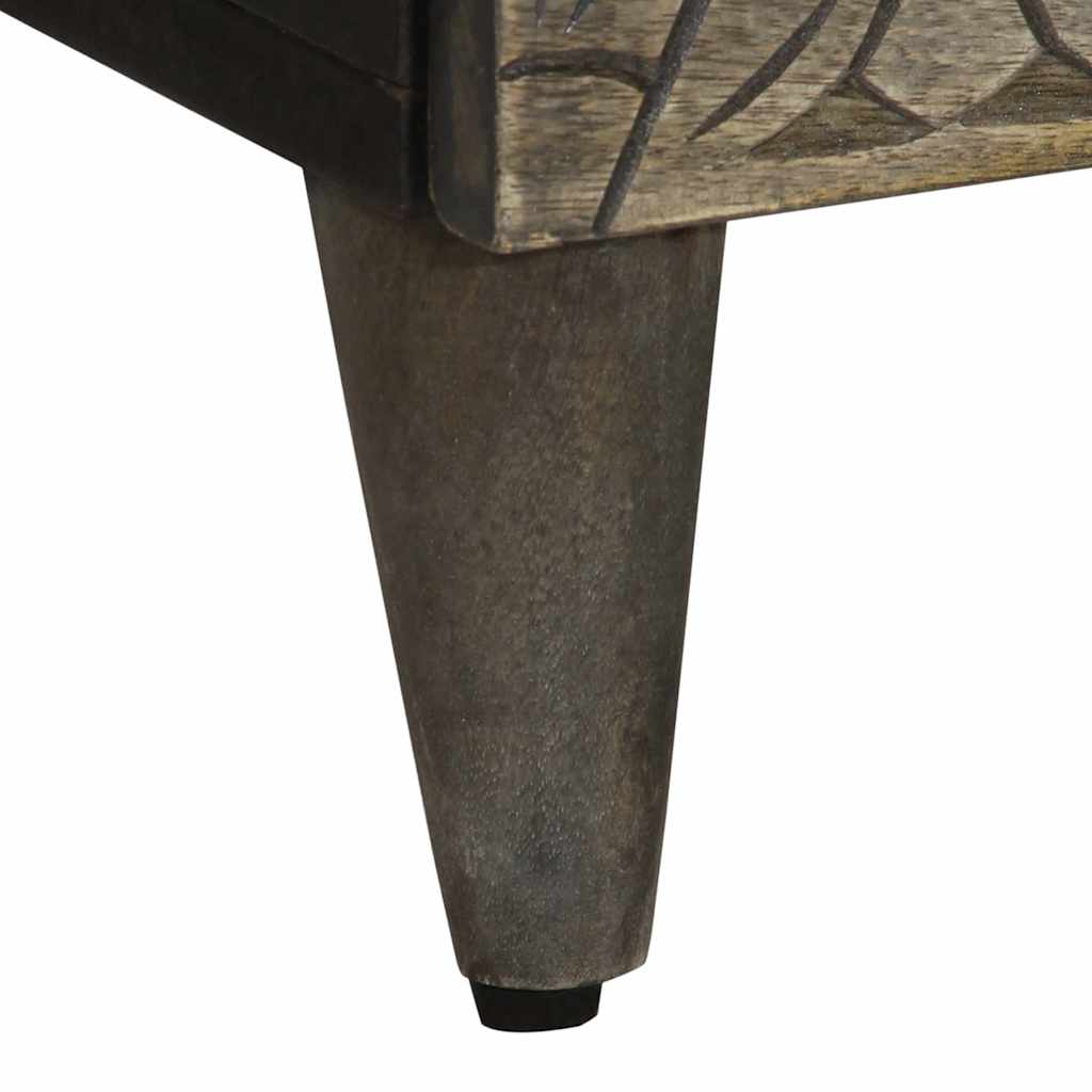 Buffets 2 pcs gris clair 60x33,5x75 cm bois de manguier massif