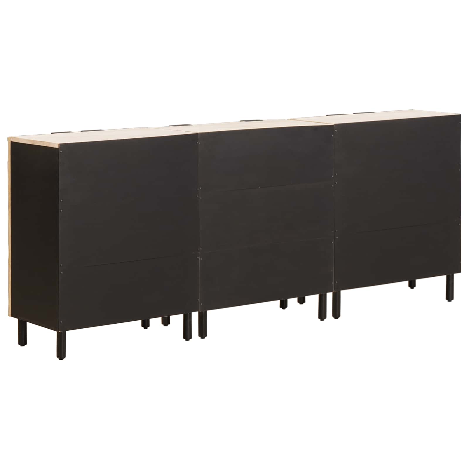 Buffet 3 pcs Finition Lavage Blanc 180 x 33 x 75 cm - XIOS