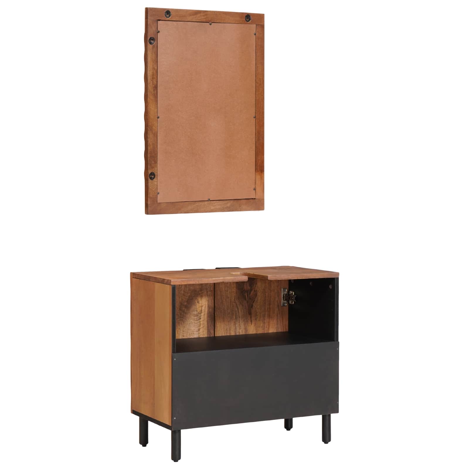 Ensembles de salle de bain 2 pc Acacia Marron Winish