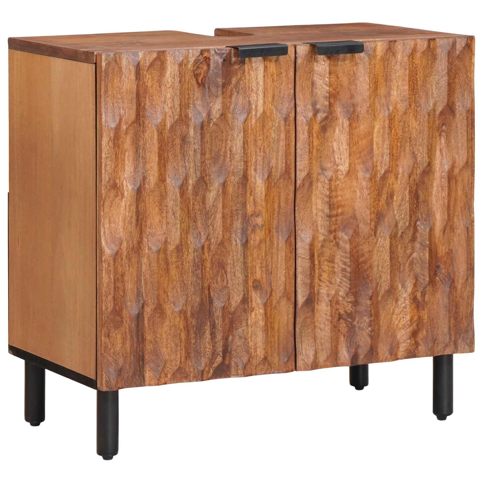 Ensembles de salle de bain 4 pièces Acacia Marron Winish
