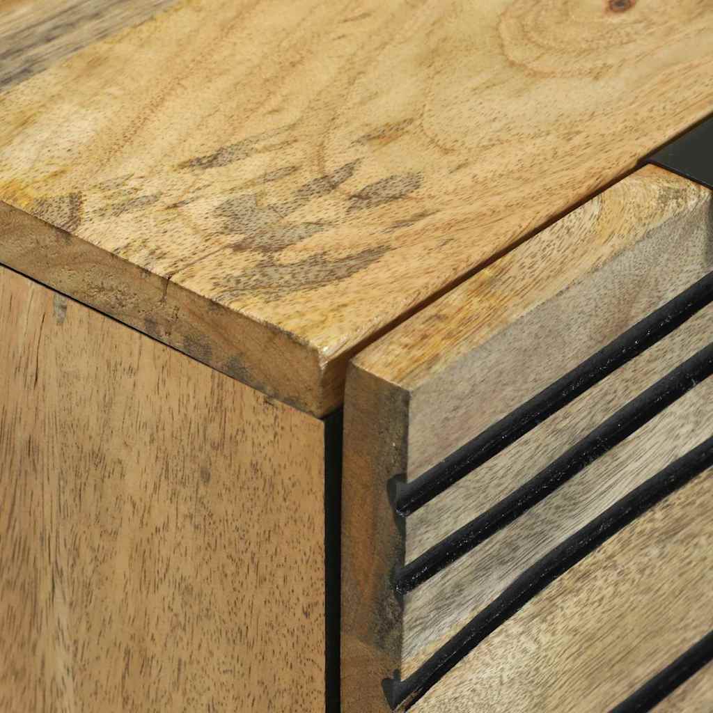 Buffets avec tiroir avec stockage 2 pcs Marron Moyen Bois de mangue massif XIOS