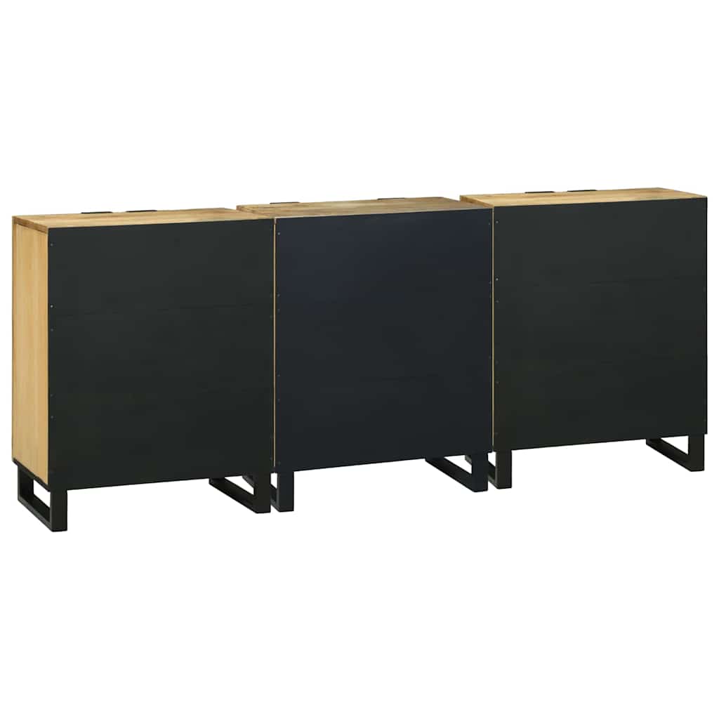 Ensemble de buffet 3 pc Naturel 180 x 33 x 75 cm