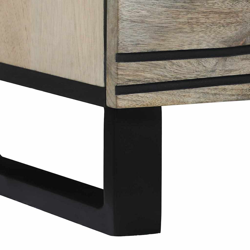 Buffets 2 pcs Blanc 60 x 33.5 x 75 cm bois de manguier massif - XIOS