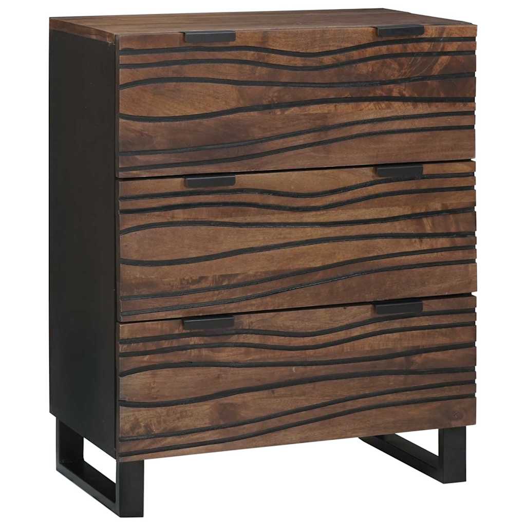 Buffets 2 pcs Marron 60 x 33.5 x 75 cm bois de manguier massif - XIOS