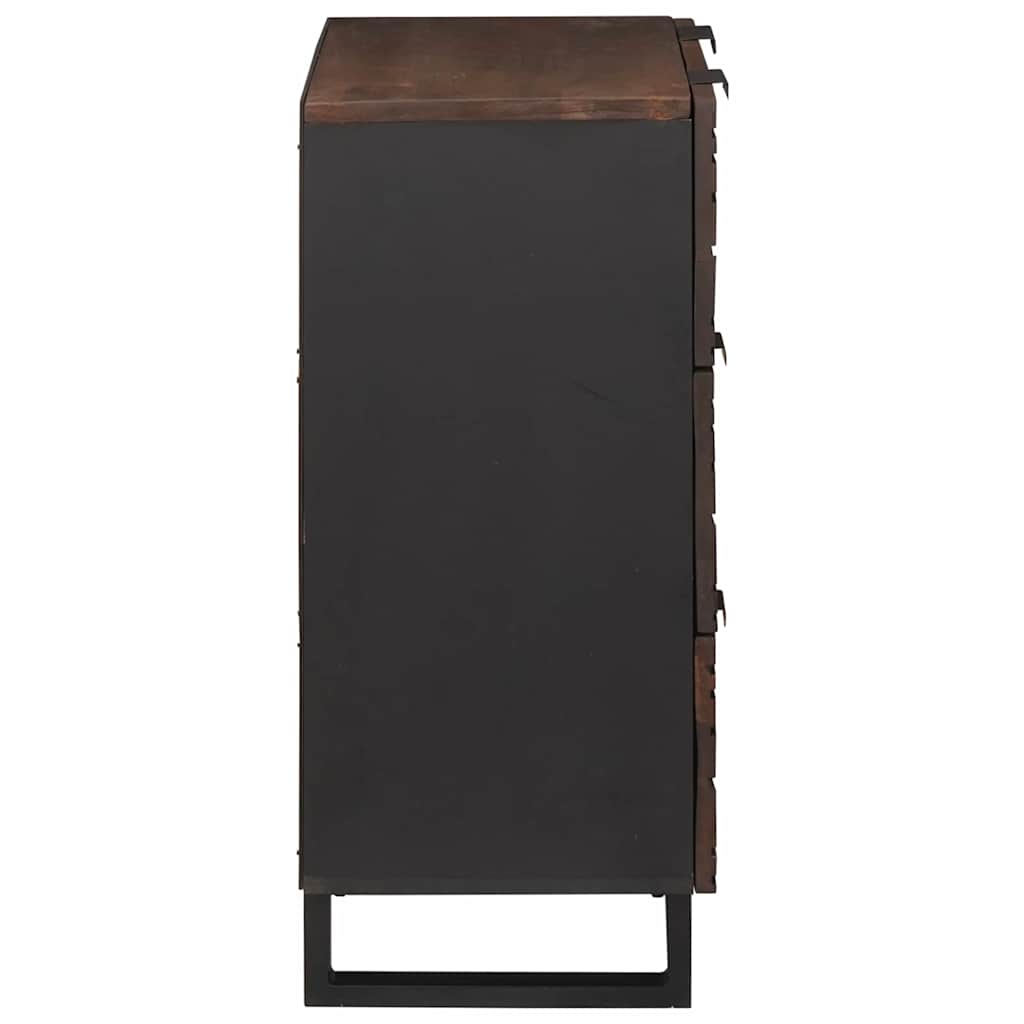 Buffets 2 pcs Marron 60 x 33.5 x 75 cm bois de manguier massif - XIOS