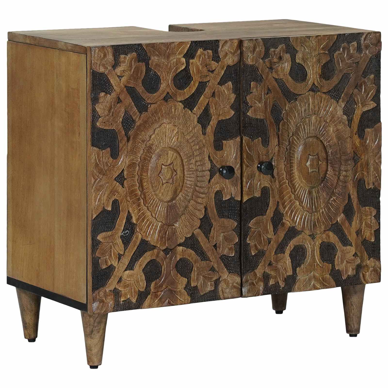 Ensemble de mobilier de salle de bain 2 pc Marron