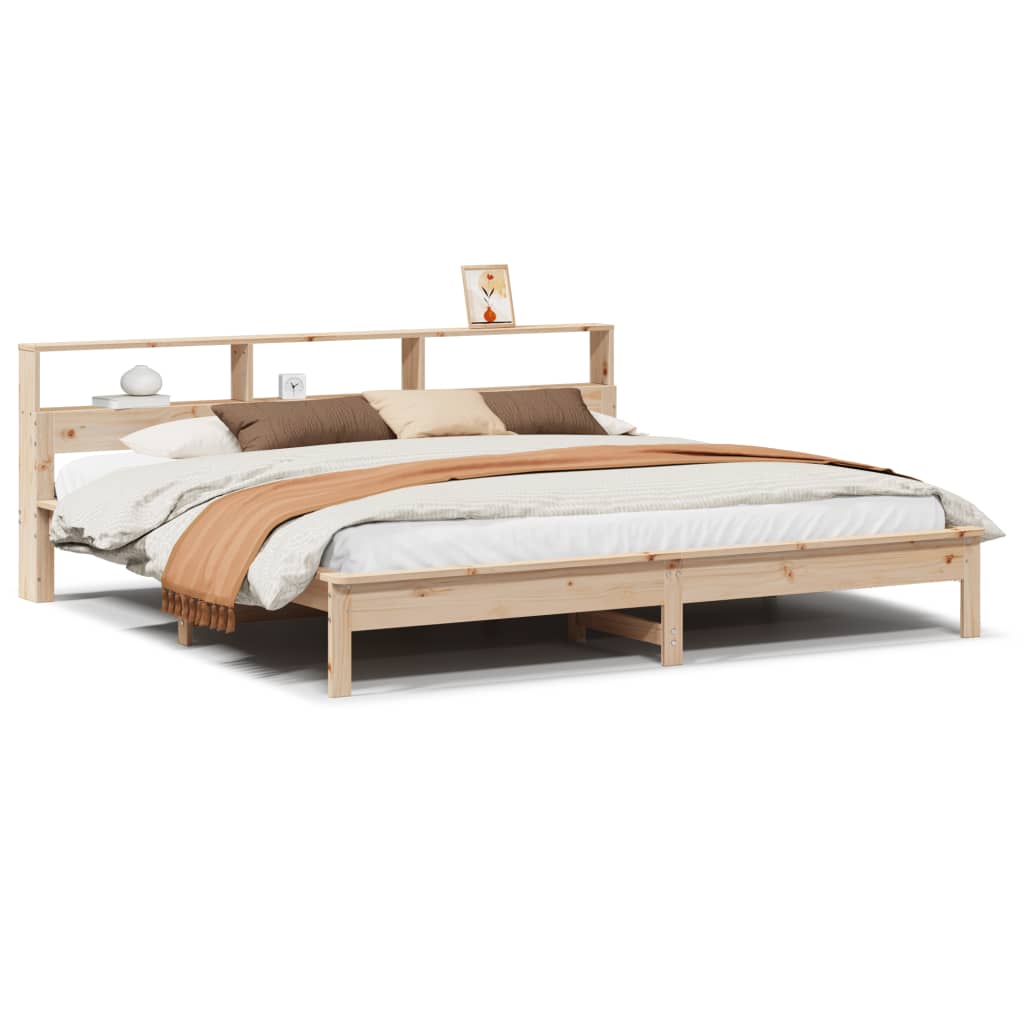 Cadre de lit sans matelas 200x200 cm bois massif de pin - XIOS