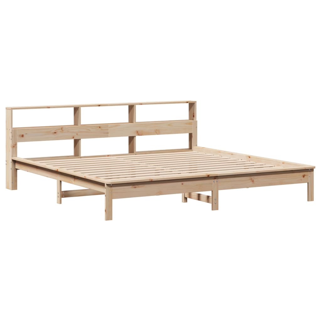 Cadre de lit sans matelas 200x200 cm bois massif de pin - XIOS