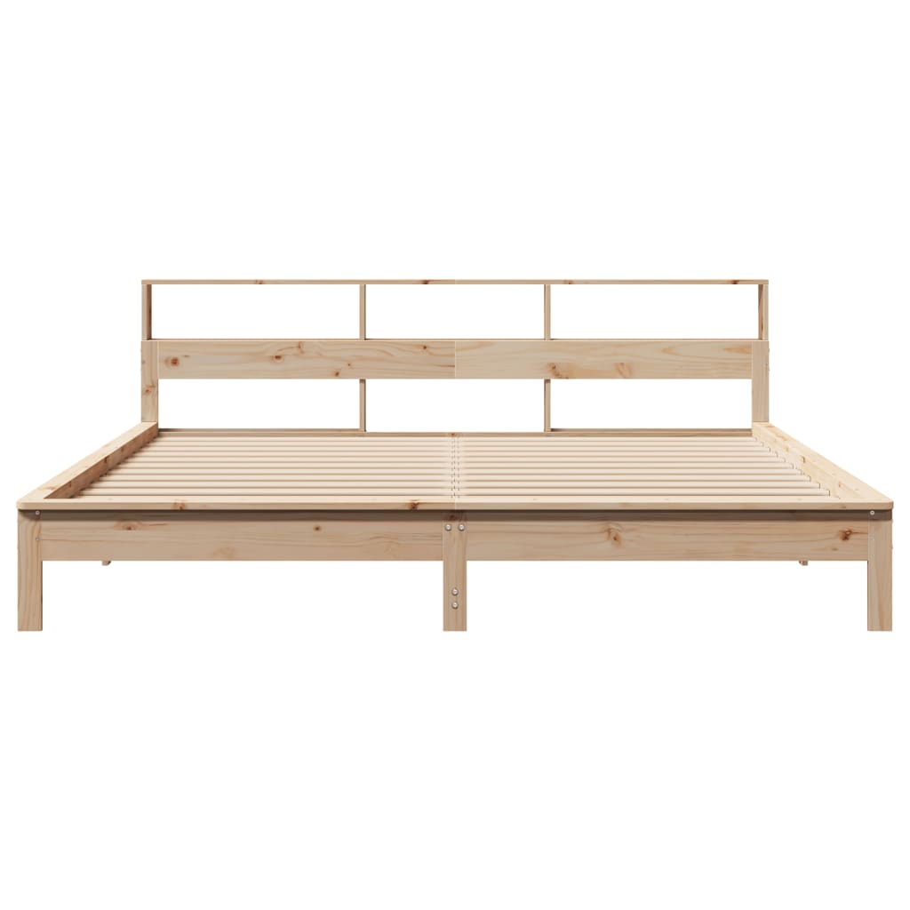 Cadre de lit sans matelas 200x200 cm bois massif de pin - XIOS