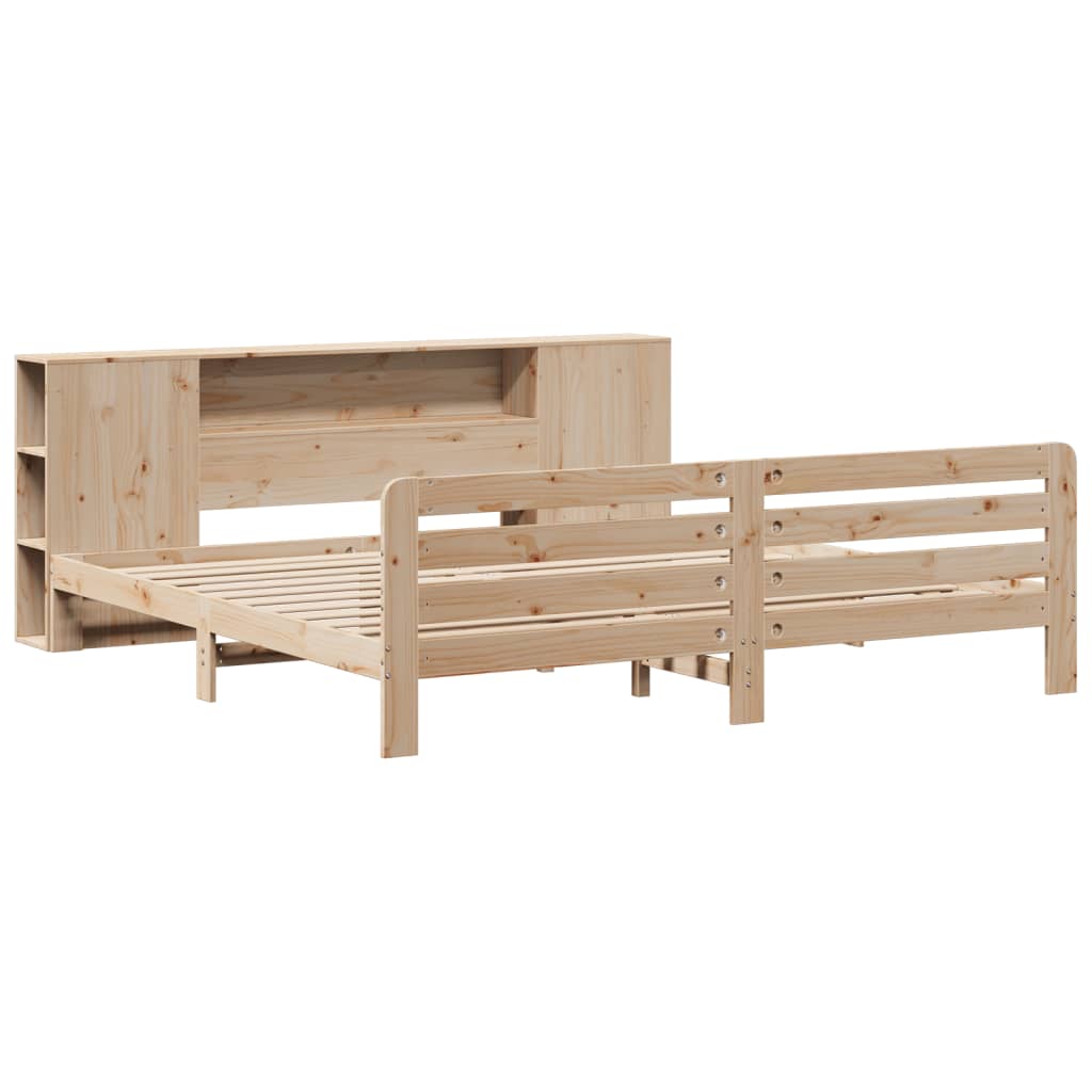 Cadre de lit sans matelas 200x200 cm bois massif de pin - XIOS